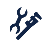 Illustration d'un clé à molette et clé à tube